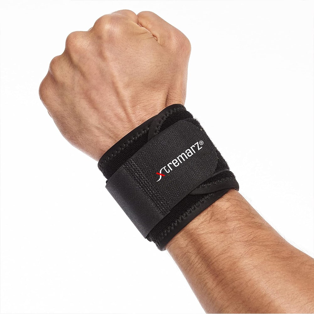 XTREMARZ Wrist Compression Strap Black - Premium Support for Wrist Health and Performance